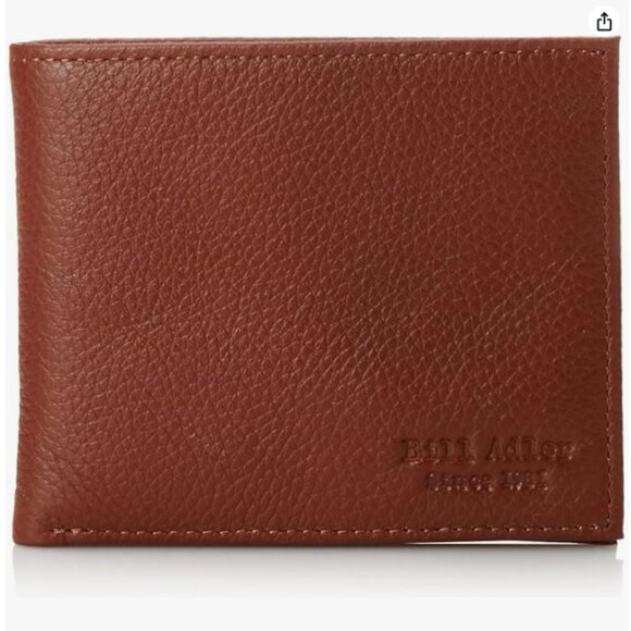NEW Bill Adler Men's Bridle 100% Leather Billfold Wallet, OS - Picture 1 of 3